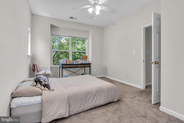 10079 Orland Stone Dr, Bristow, VA 20136 - bedroom featuring carpet floors, baseboards, and ceiling fan