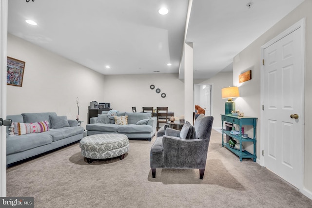 10079 Orland Stone Dr, Bristow, VA 20136 - living room featuring carpet floors and recessed lighting