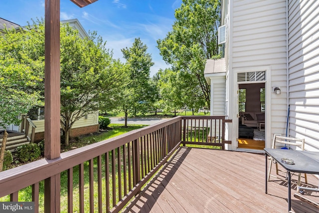 10079 Orland Stone Dr, Bristow, VA 20136 - view of wooden terrace