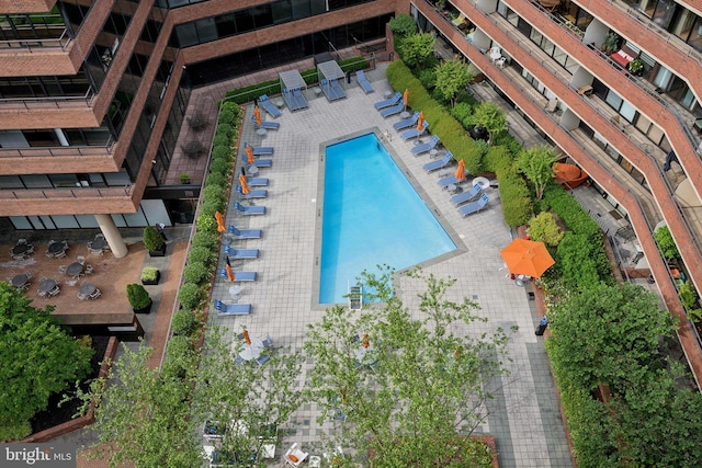 2555 Pennsylvania Ave NW Unit 918, Washington, DC 20037 - aerial view of a pool area