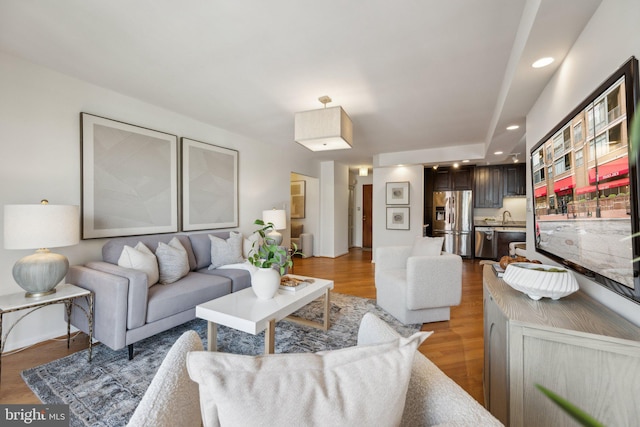 2555 Pennsylvania Ave NW Unit 918, Washington, DC 20037 - living area with light wood finished floors and recessed lighting