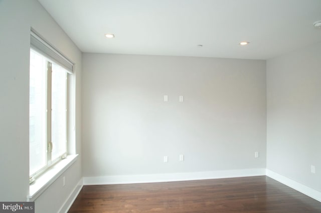 708 N 17th St, Philadelphia, PA 19130 - spare room featuring healthy amount of natural light, dark wood-style flooring, baseboards, and recessed lighting