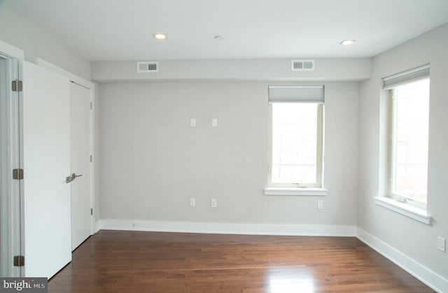 708 N 17th St, Philadelphia, PA 19130 - spare room with wood finished floors, recessed lighting, and baseboards