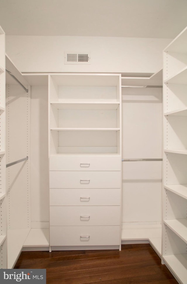 708 N 17th St, Philadelphia, PA 19130 - walk in closet with dark wood-style flooring