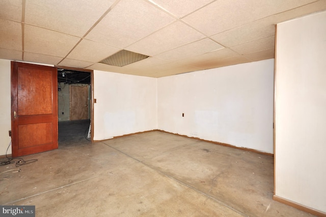 3324 Ryan Ave, Philadelphia, PA 19136 - finished below grade area with baseboards and a drop ceiling