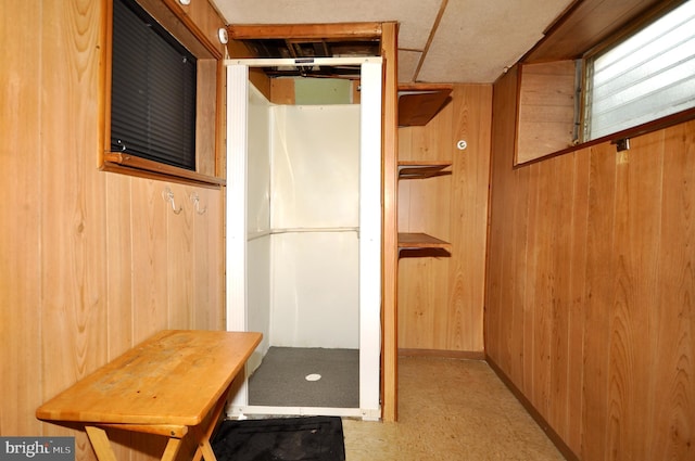 3324 Ryan Ave, Philadelphia, PA 19136 - bathroom with wooden walls and tile patterned floors