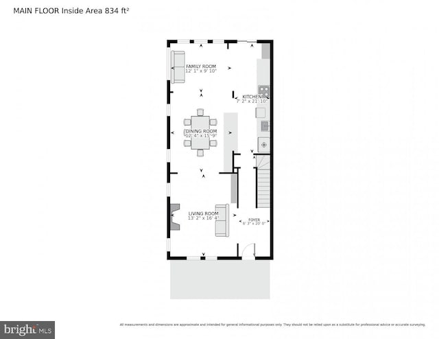 3805 Warren St NW, Washington, DC 20016 - floor plan / room layout