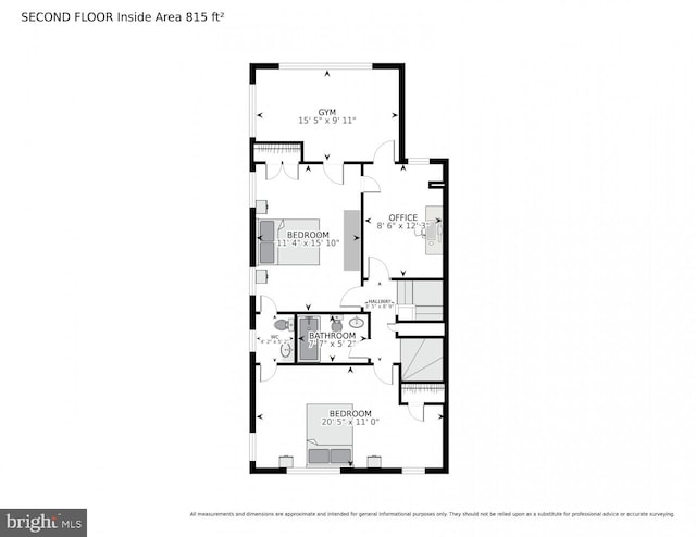 3805 Warren St NW, Washington, DC 20016 - floor plan / room layout