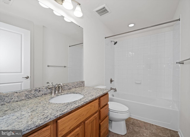 133 E General Grey Ct, Newark, DE 19702 - bathroom featuring vanity, toilet, and shower / bath combination
