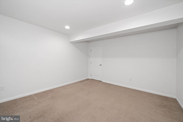 133 E General Grey Ct, Newark, DE 19702 - finished basement featuring carpet, baseboards, and recessed lighting
