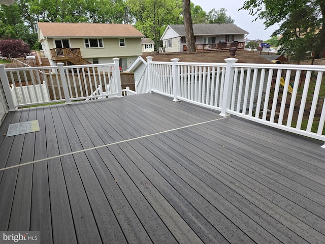 354 Rupert Ct, Millersville, MD 21108 - wooden deck with stairway