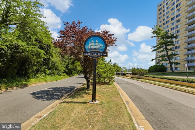 301 N Beauregard St Unit 905, Alexandria, VA 22312 - view of asphalt street with curbs and sidewalks