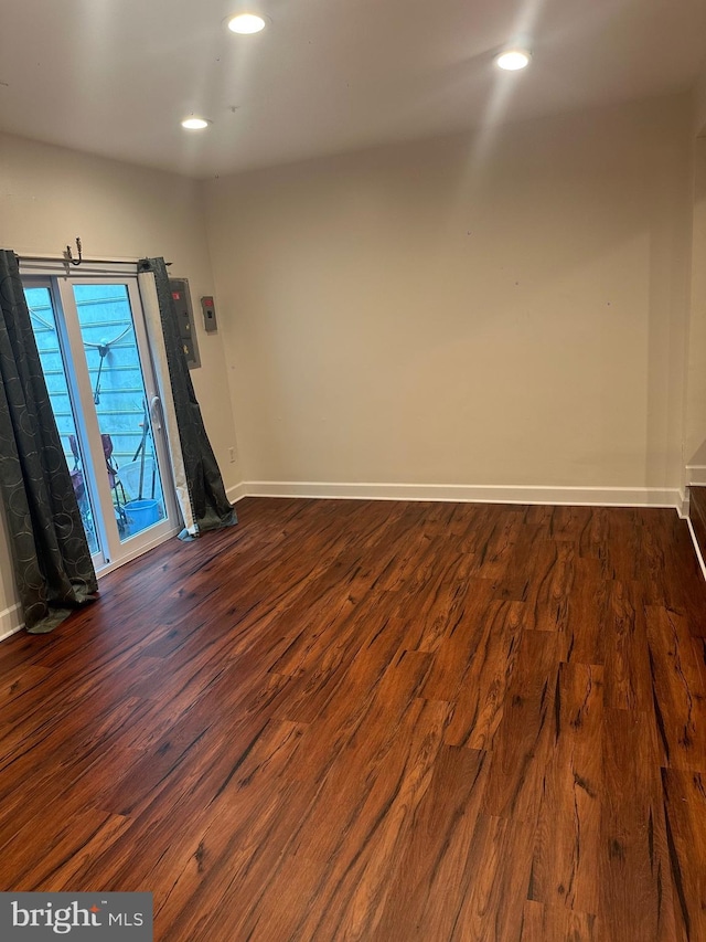 5514 Keyworth Ct, Capitol Heights, MD 20743 - spare room with dark wood-style floors and recessed lighting