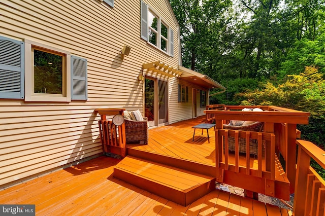 12209 Lake James Dr, Herndon, VA 20171 - view of wooden deck