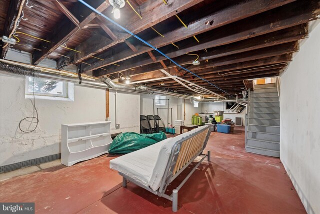 16 W Langhorne Ave, Havertown, PA 19083 - below grade area with stairway
