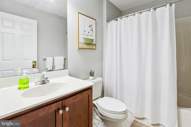 3 Wedgewood Ct, Princeton, NJ 08540 - bathroom with vanity, toilet, and shower / bathtub combination with curtain