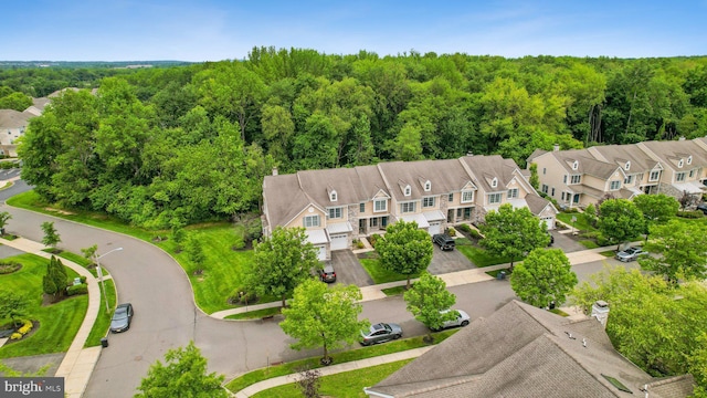 3 Wedgewood Ct, Princeton, NJ 08540 - aerial view of residential area with a heavily wooded area