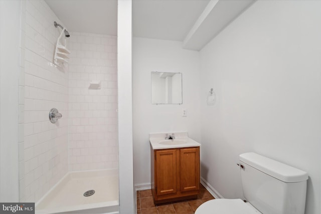 3663 Thomasson Crossing Dr, Triangle, VA 22172 - full bath with tiled shower, vanity, and tile patterned floors