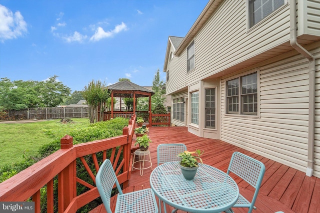 3663 Thomasson Crossing Dr, Triangle, VA 22172 - deck featuring a gazebo and outdoor dining space
