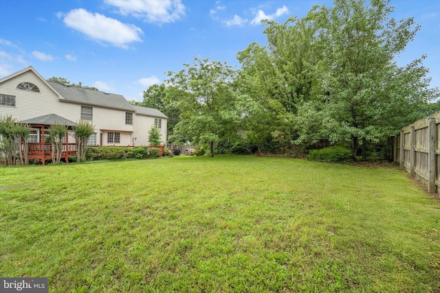 3663 Thomasson Crossing Dr, Triangle, VA 22172 - view of yard featuring a gazebo and a wooden deck