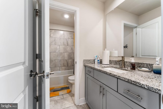 4495 Shakespeare Cir, White Plains, MD 20695 - full bath with vanity, tile patterned flooring, and bathtub / shower combination