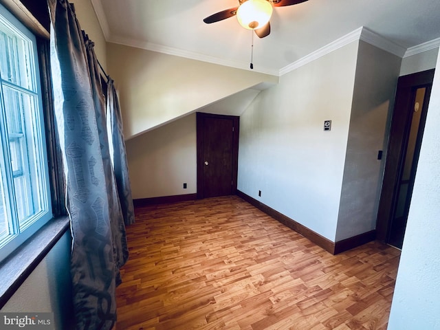531 S 3rd St, Oakland, MD 21550 - bonus room featuring light wood-style flooring, a ceiling fan, and baseboards
