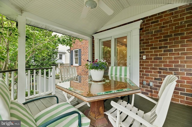 12 Sergeant St, Princeton, NJ 08540 - wooden deck featuring a ceiling fan