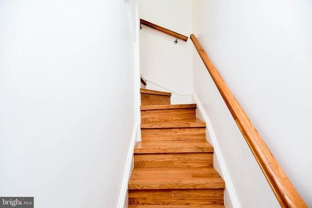 1432 C St SE, Washington, DC 20003 - staircase featuring wood finished floors