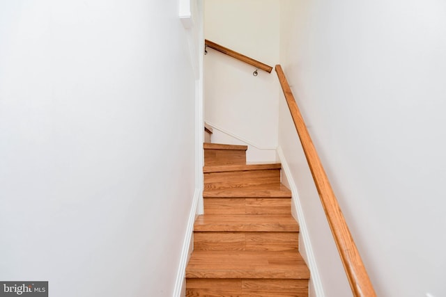 1432 C St SE, Washington, DC 20003 - staircase featuring wood finished floors