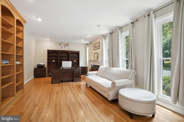 12213 Lake Potomac Ter, Potomac, MD 20854 - living area featuring light wood-style floors