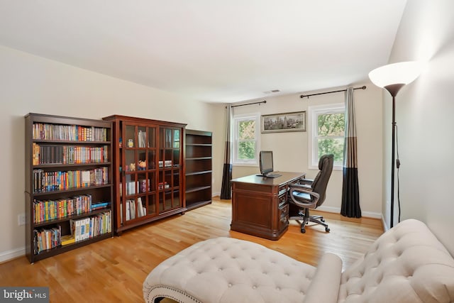 12213 Lake Potomac Ter, Potomac, MD 20854 - office featuring light wood-style flooring and baseboards