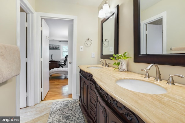 12213 Lake Potomac Ter, Potomac, MD 20854 - bathroom with ensuite bathroom and double vanity