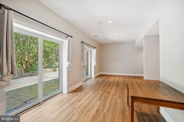 12213 Lake Potomac Ter, Potomac, MD 20854 - unfurnished room featuring wood finished floors, baseboards, and recessed lighting