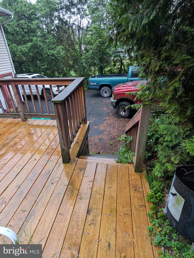 42 Beaver Ave, Enola, PA 17025 - wooden terrace with central air condition unit