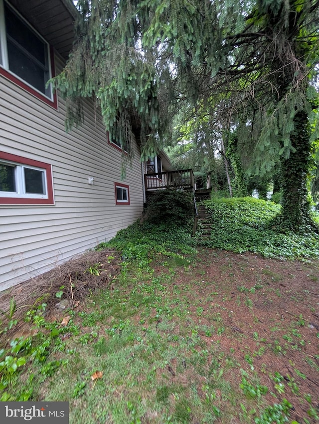 42 Beaver Ave, Enola, PA 17025 - view of yard featuring a wooden deck