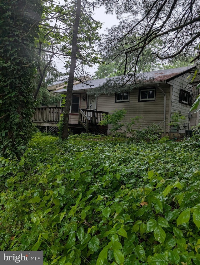 42 Beaver Ave, Enola, PA 17025 - rear view of house with a wooden deck