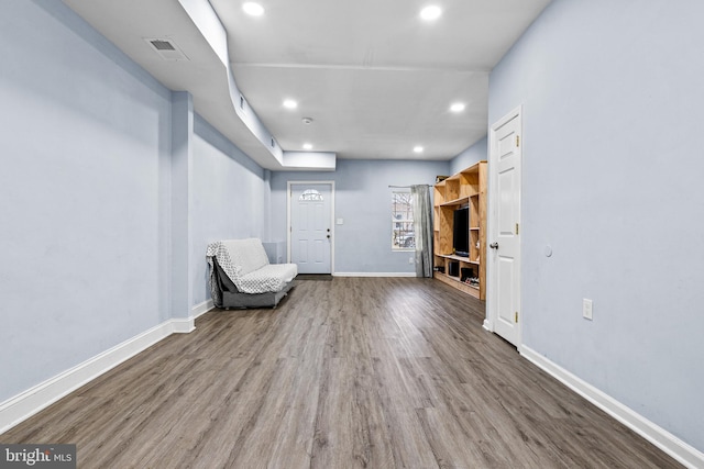 3559 4th St, Baltimore, MD 21225 - unfurnished room featuring recessed lighting, wood finished floors, and baseboards