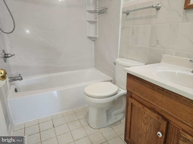 1983 Nault Rd, Dover, DE 19904 - full bath with vanity, toilet, tub / shower combination, and tile patterned flooring