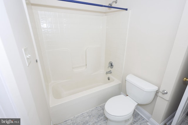 14714 Mount Calvert Rd, Upper Marlboro, MD 20772 - full bathroom with toilet, shower / bath combination, and baseboards