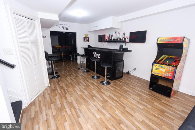 14714 Mount Calvert Rd, Upper Marlboro, MD 20772 - indoor bar with wood finished floors and baseboards