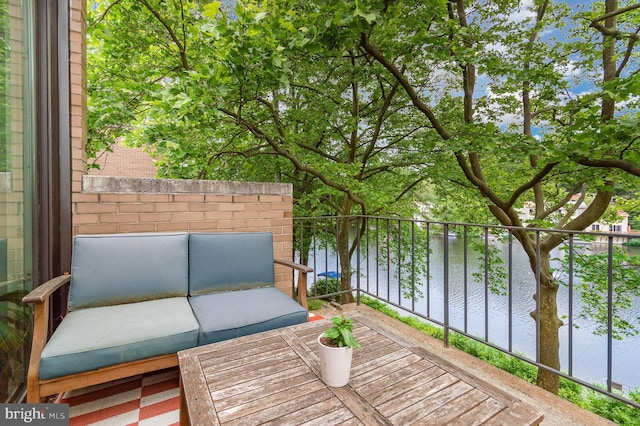 1690 Chimney House Rd, Reston, VA 20190 - deck with a water view