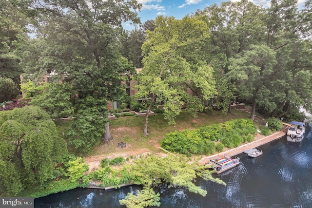 1690 Chimney House Rd, Reston, VA 20190 - aerial view of property and surrounding area with a nearby body of water