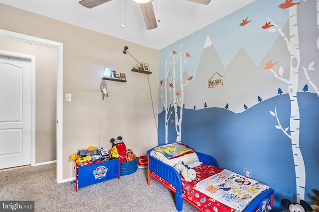 54 Tecumseh Trl, Browns Mills, NJ 08015 - bedroom with carpet flooring and ceiling fan