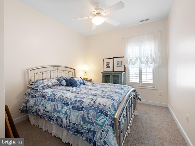 30619 Cedar Neck Rd Unit 1101, Ocean View, DE 19970 - bedroom featuring carpet flooring, baseboards, and ceiling fan