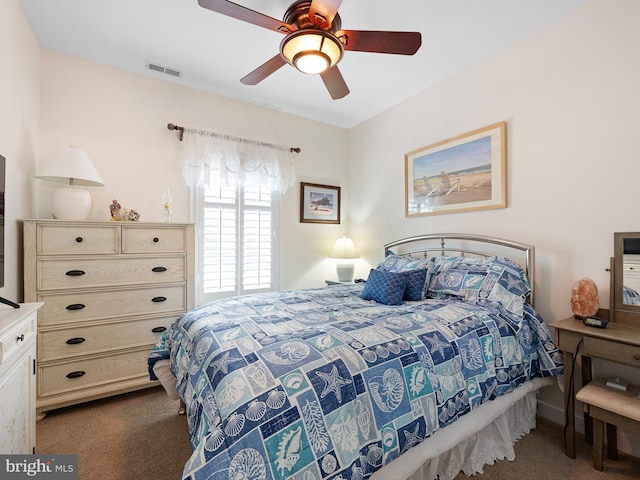 30619 Cedar Neck Rd Unit 1101, Ocean View, DE 19970 - carpeted bedroom with a ceiling fan