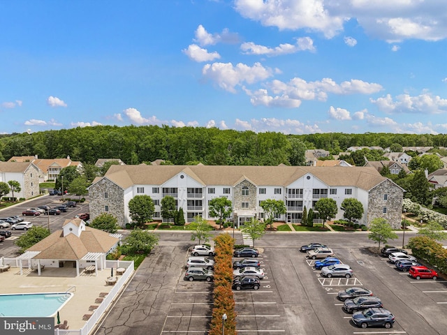 30619 Cedar Neck Rd Unit 1101, Ocean View, DE 19970 - aerial view of residential area with a pool area