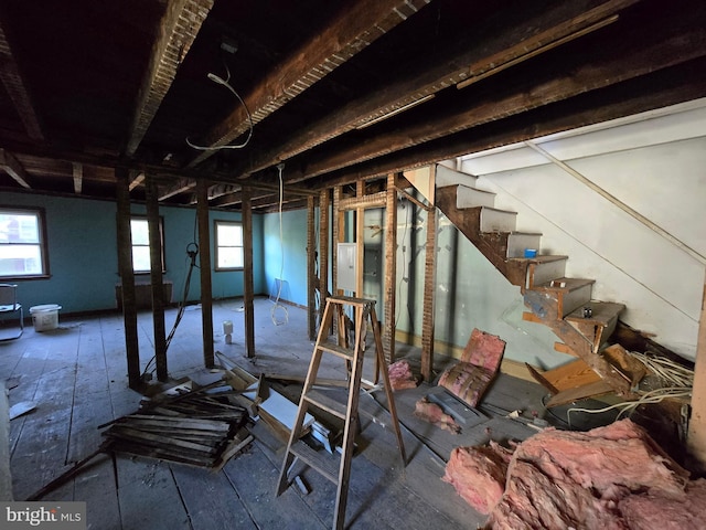245 Beech St, Pottstown, PA 19464 - below grade area featuring stairs