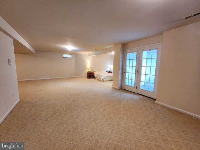 9120 Stonegarden Dr, Lorton, VA 22079 - basement featuring baseboards and light carpet