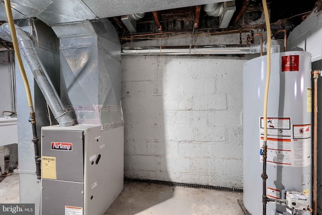 518 Fairview Ave, Baltimore, MD 21224 - utilities featuring gas water heater and heating unit