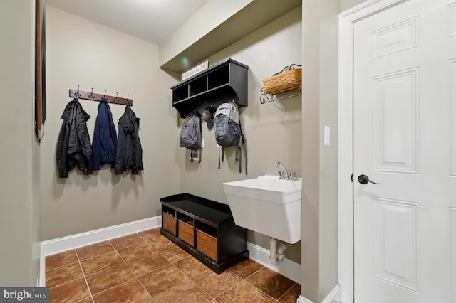14894 Michele Dr, Glenelg, MD 21737 - mudroom with baseboards and a sink